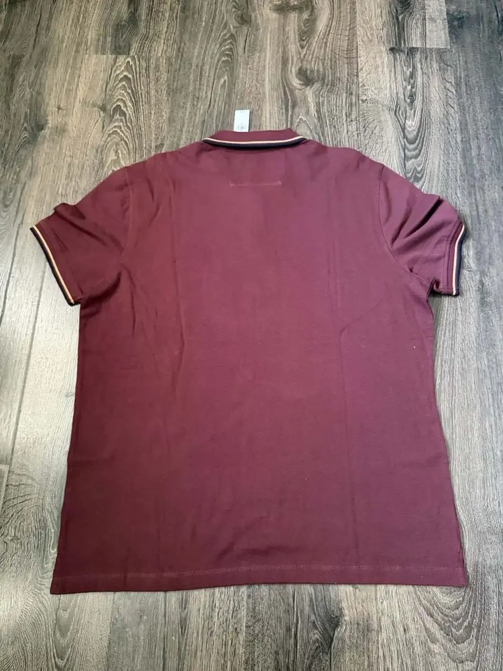 Banana Republic Organic Cotton Pique Polo Shirt in Burgundy